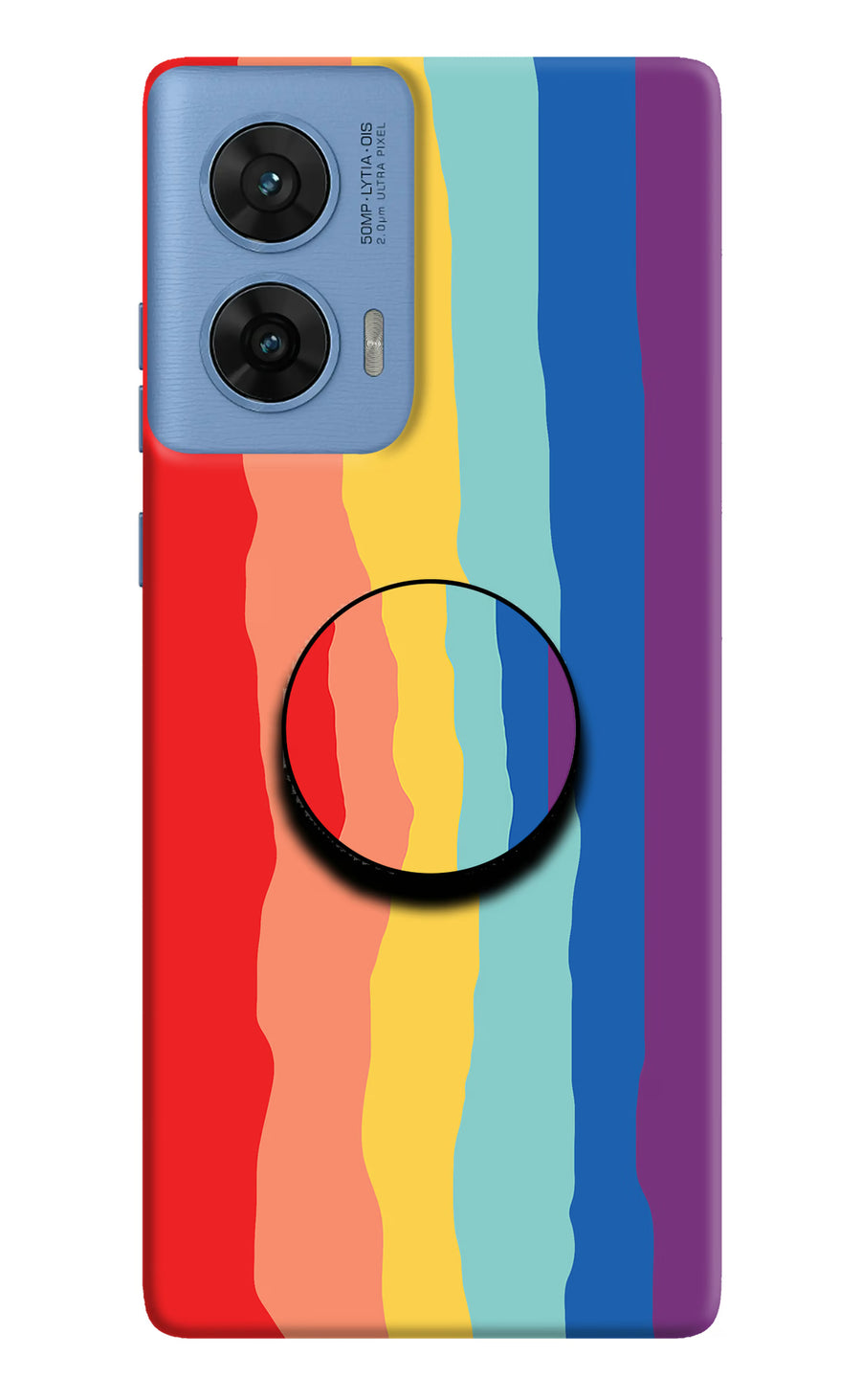 Rainbow Moto G96 5G Pop Case, Hard case