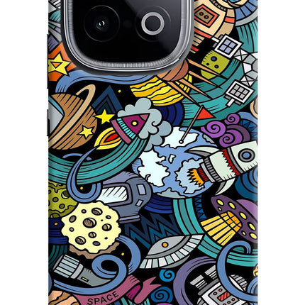 Space Abstract iQOO Neo 10 Hard Case Back Cover by Casekaro