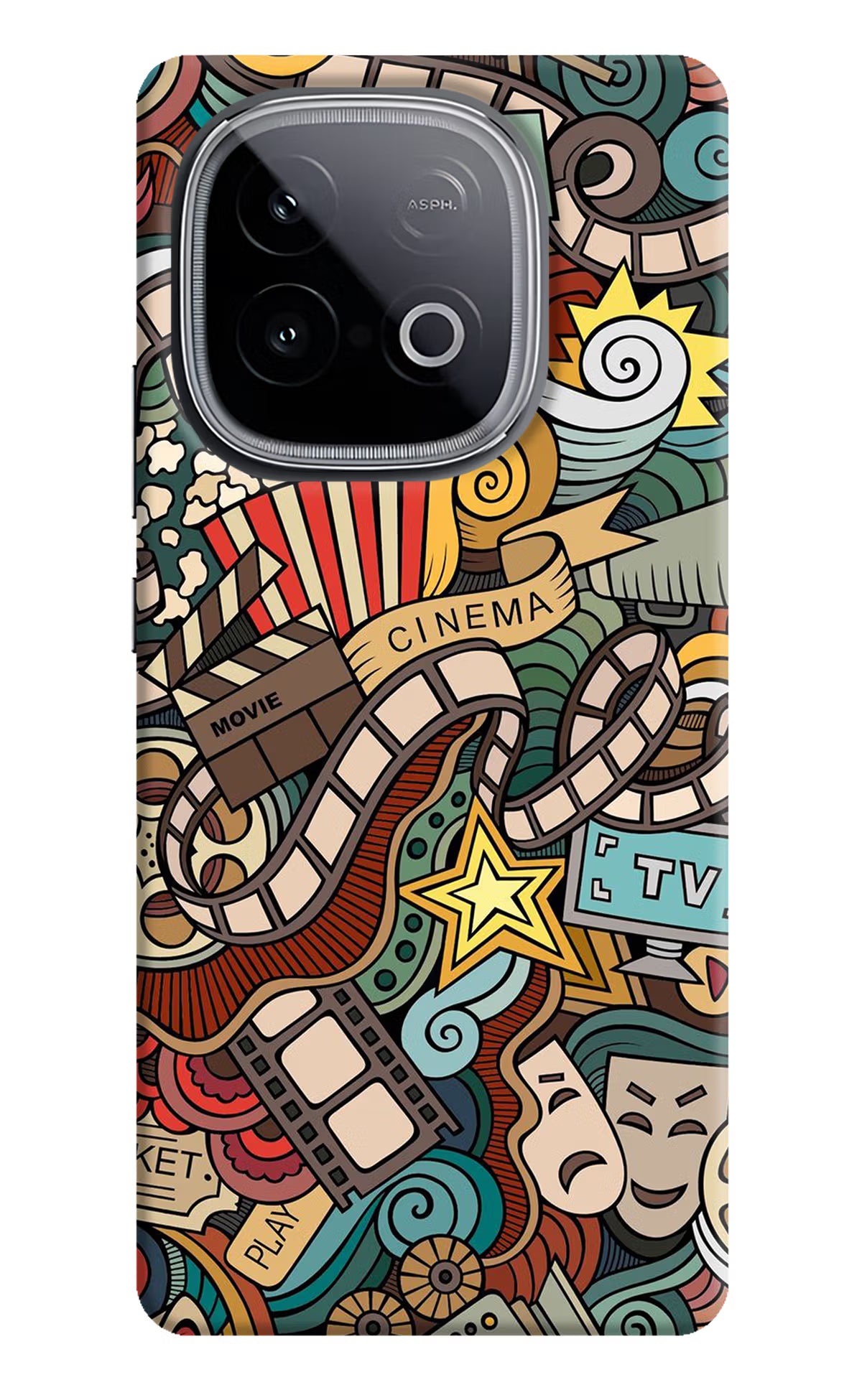 Cinema Abstract iQOO Neo 10 Hard Case Back Cover by Casekaro