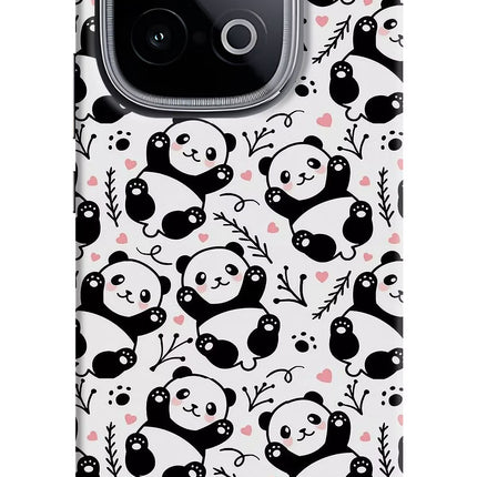 Cute Panda iQOO Neo 10 Hard Case Back Cover by Casekaro