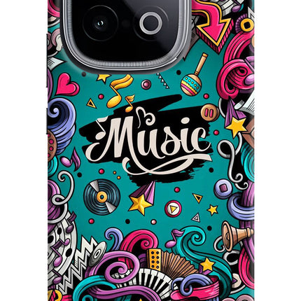 Music Graffiti iQOO Neo 10 Hard Case Back Cover by Casekaro