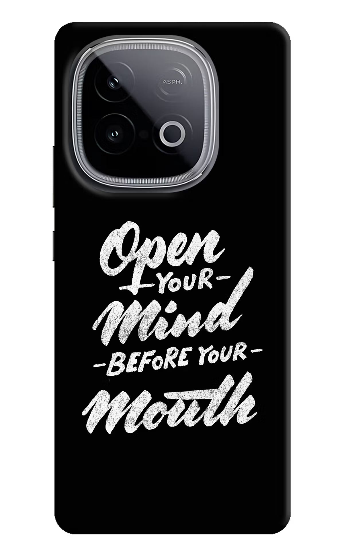 Open Your Mind Before Your Mouth iQOO Neo 10 Hard Case Back Cover by Casekaro