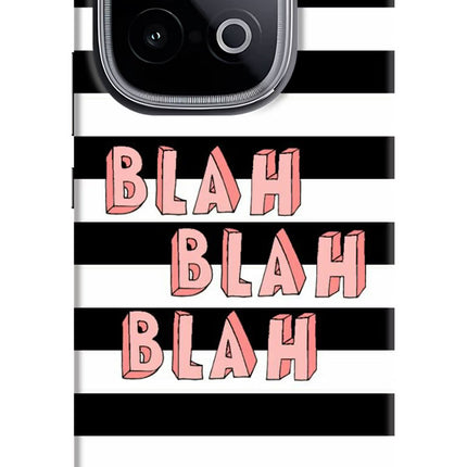 Blah Blah Blah iQOO Neo 10 Hard Case Back Cover by Casekaro
