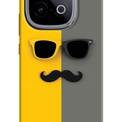 Sunglasses with Mustache iQOO Neo 10 Hard Case Back Cover by Casekaro