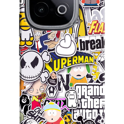 Sticker Bomb iQOO Neo 10 Hard Case Back Cover by Casekaro