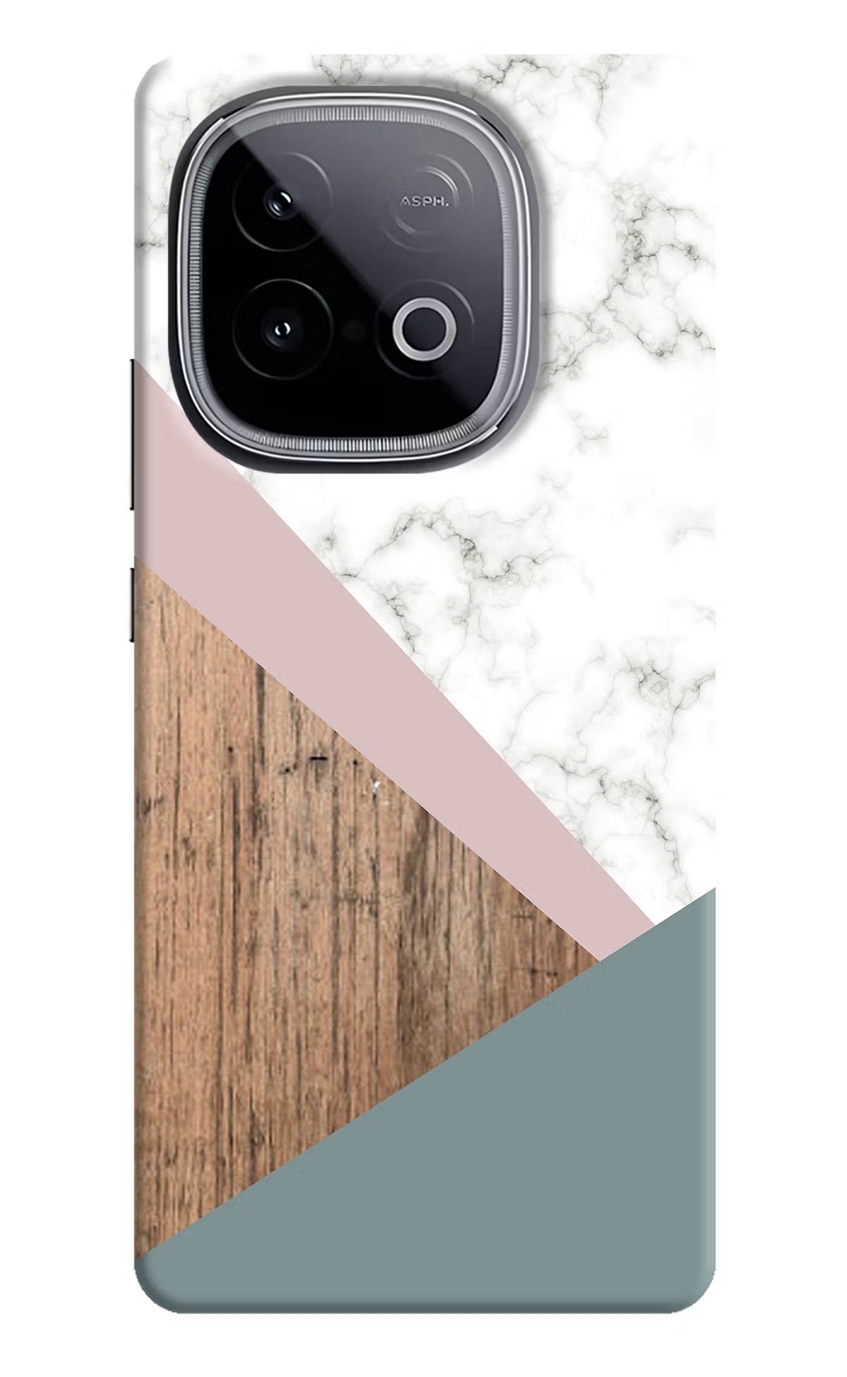 Marble wood Abstract iQOO Neo 10 Hard Case Back Cover by Casekaro