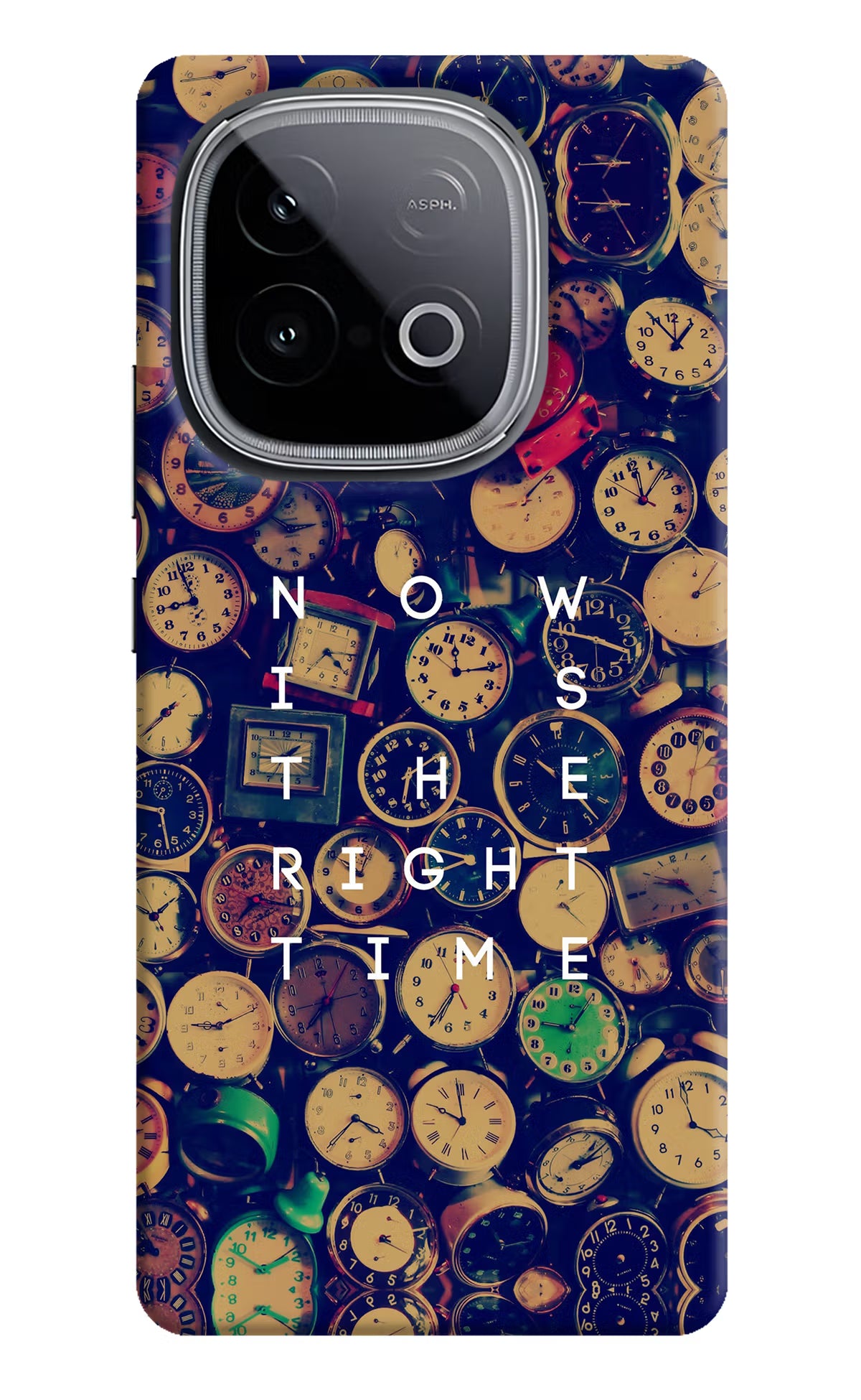 Now is the Right Time Quote iQOO Neo 10 Hard Case Back Cover by Casekaro
