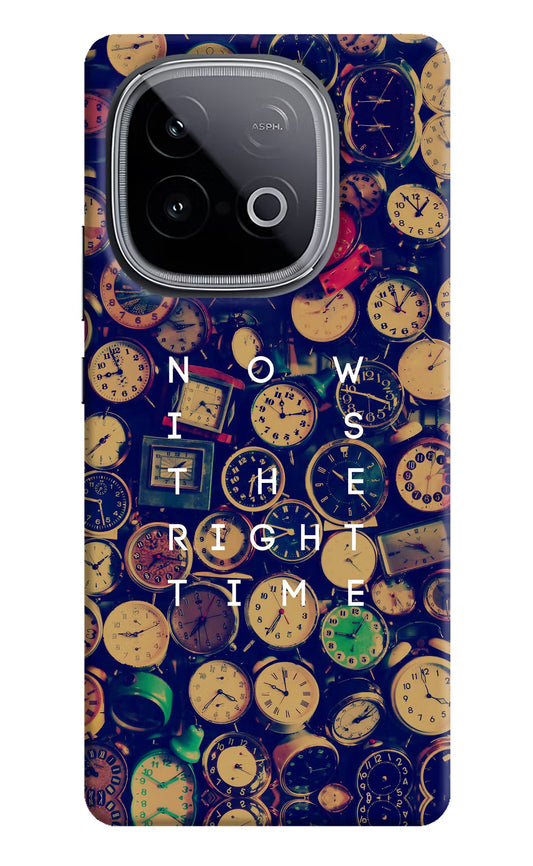 Now is the Right Time Quote iQOO Neo 10 Hard Case Back Cover by Casekaro
