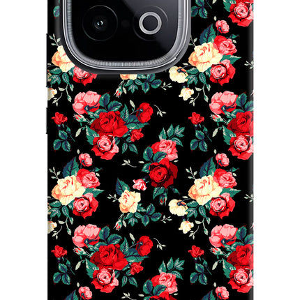 Rose Pattern iQOO Neo 10 Hard Case Back Cover by Casekaro