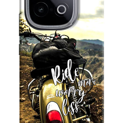Ride More Worry Less iQOO Neo 10 Hard Case Back Cover by Casekaro