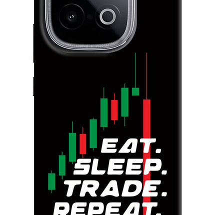 Eat Sleep Trade Repeat iQOO Neo 10 Hard Case Back Cover by Casekaro