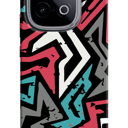 Geometric Graffiti iQOO Neo 10 Hard Case Back Cover by Casekaro