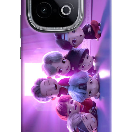 BTS Chibi iQOO Neo 10 Hard Case Back Cover by Casekaro