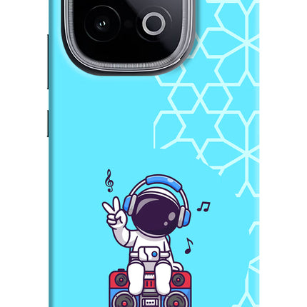 Cute Astronaut Chilling iQOO Neo 10 Hard Case Back Cover by Casekaro