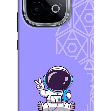 Cute Astronaut Chilling iQOO Neo 10 Hard Case Back Cover by Casekaro