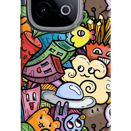 Veggie Doodle iQOO Neo 10 Hard Case Back Cover by Casekaro