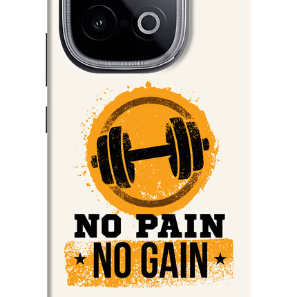 No Pain No Gain iQOO Neo 10 Hard Case Back Cover by Casekaro