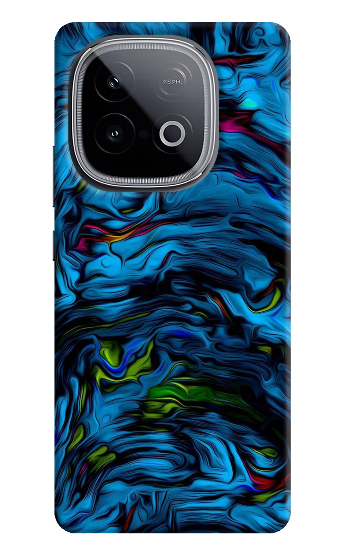 Dark Blue Abstract iQOO Neo 10 Hard Case Back Cover by Casekaro