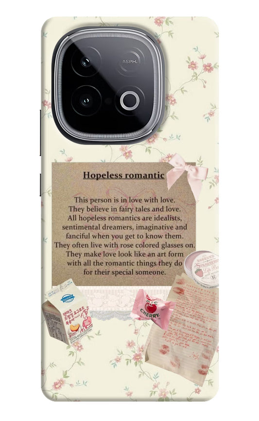 Hopeless Romantic iQOO Neo 10 Hard Case Back Cover by Casekaro