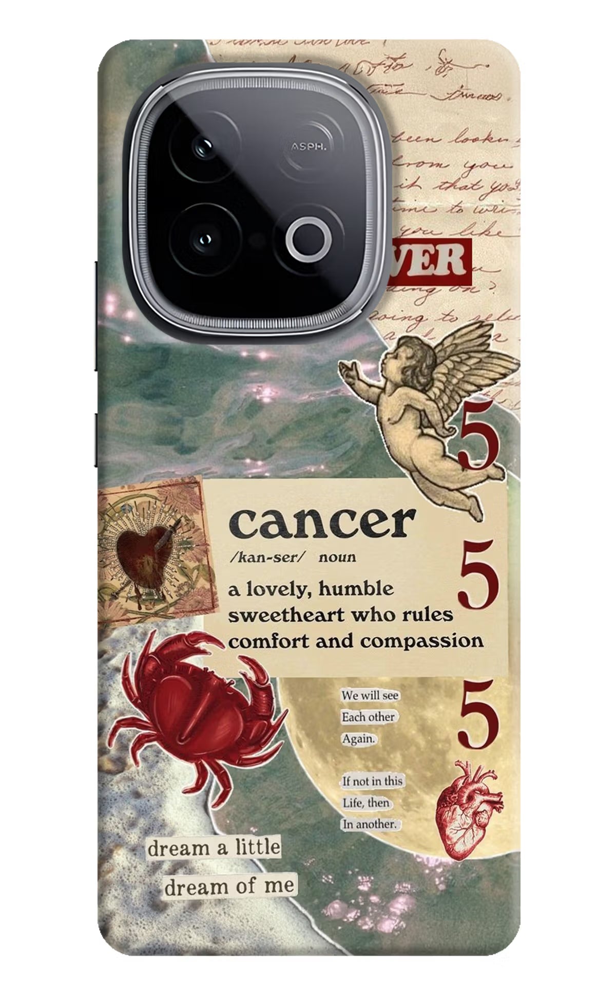 Cancer Zodiac iQOO Neo 10 Hard Case Back Cover by Casekaro