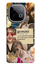 Gemini Zodiac iQOO Neo 10 Hard Case Back Cover by Casekaro