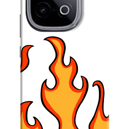Fired Up – White iQOO Neo 10 Hard Case Back Cover by Casekaro