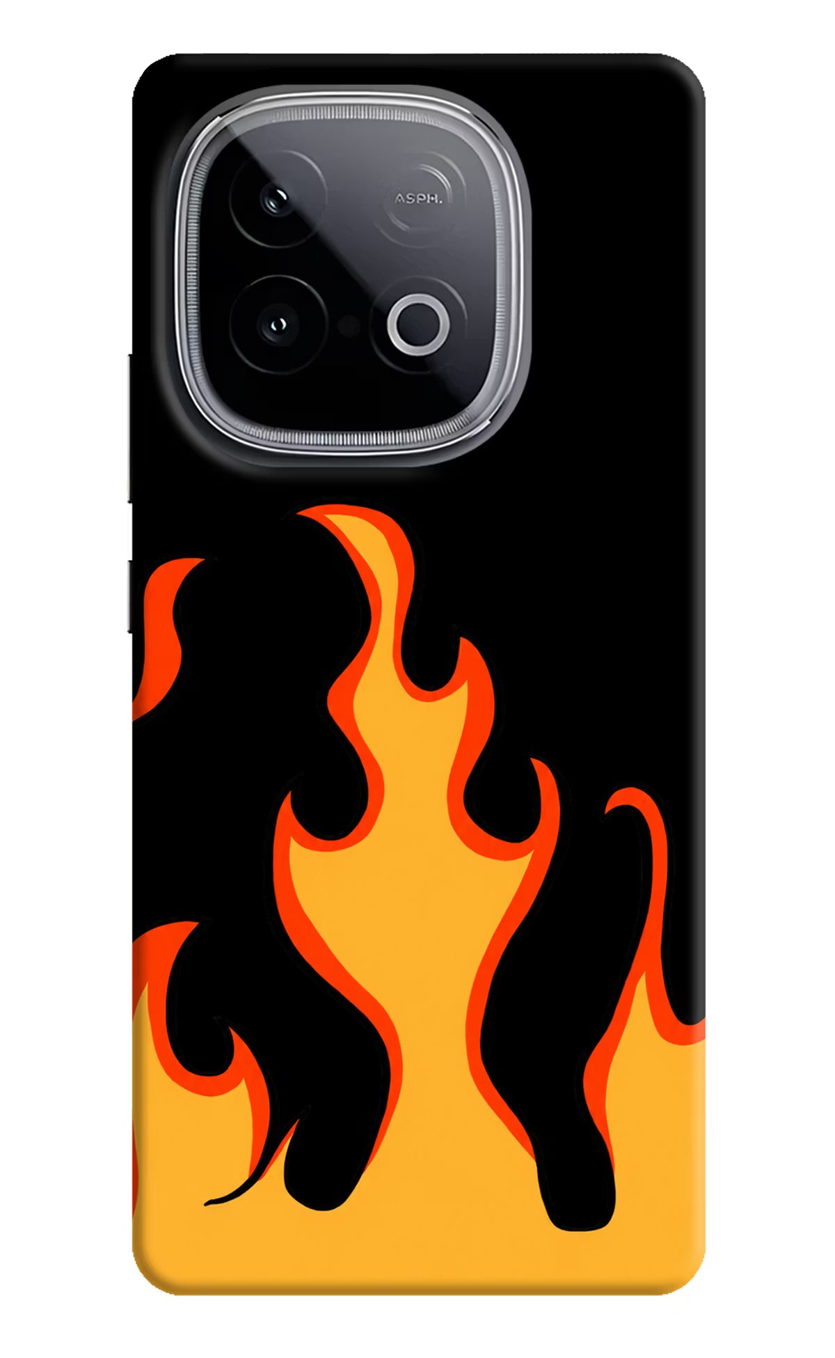 Fired Up – Black iQOO Neo 10 Hard Case Back Cover by Casekaro