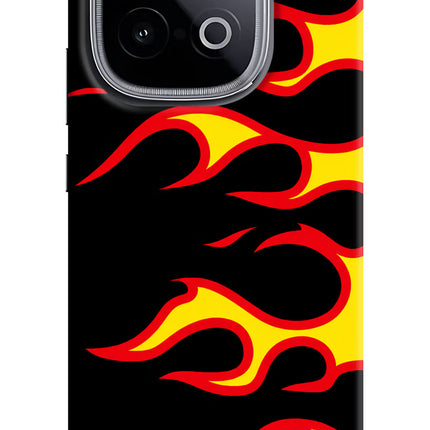 Side Sweep Flames iQOO Neo 10 Hard Case Back Cover by Casekaro