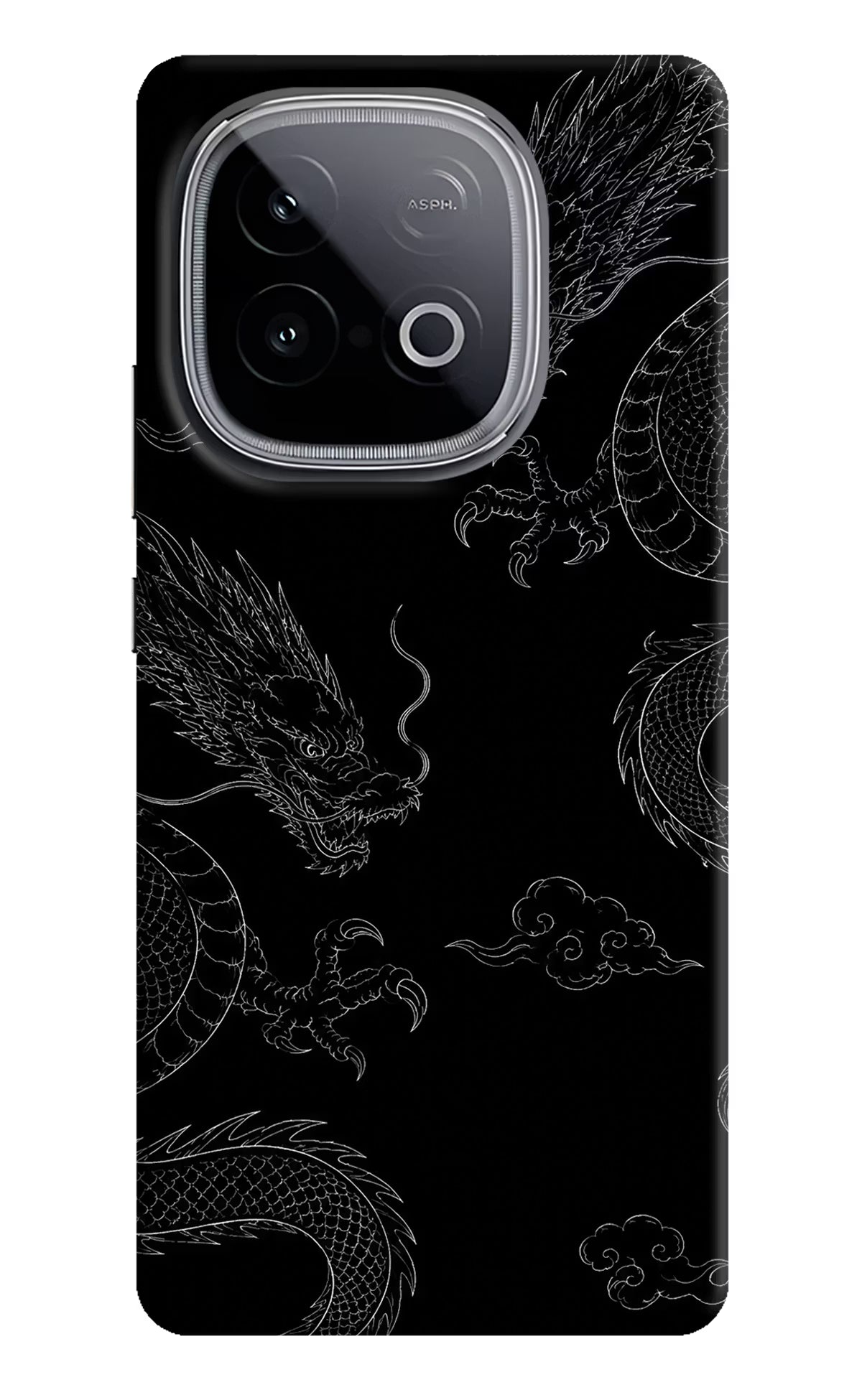 Twin Dragons iQOO Neo 10 Hard Case Back Cover by Casekaro