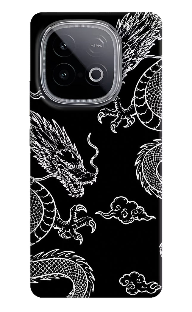 Twin Dragons iQOO Neo 10 Hard Case Back Cover by Casekaro