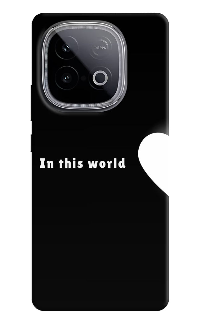 This World iQOO Neo 10 Hard Case Back Cover by Casekaro