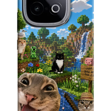 Minecraft Cat Chaos iQOO Neo 10 Hard Case Back Cover by Casekaro