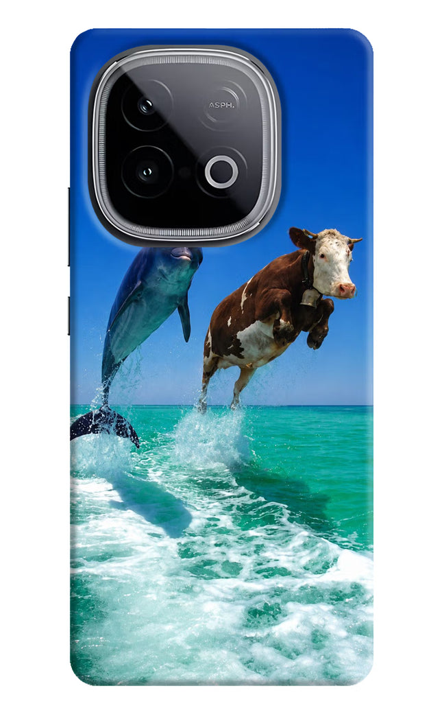 Dolphin vs Cow iQOO Neo 10 Hard Case Back Cover by Casekaro