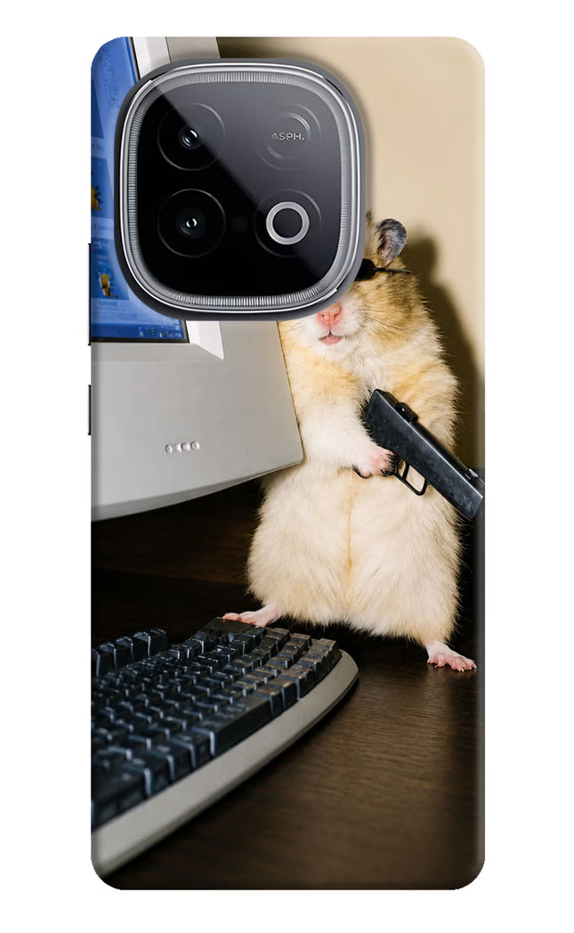 Hacker Hamster iQOO Neo 10 Hard Case Back Cover by Casekaro