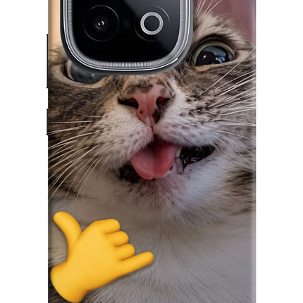 Silly Cat Call iQOO Neo 10 Hard Case Back Cover by Casekaro