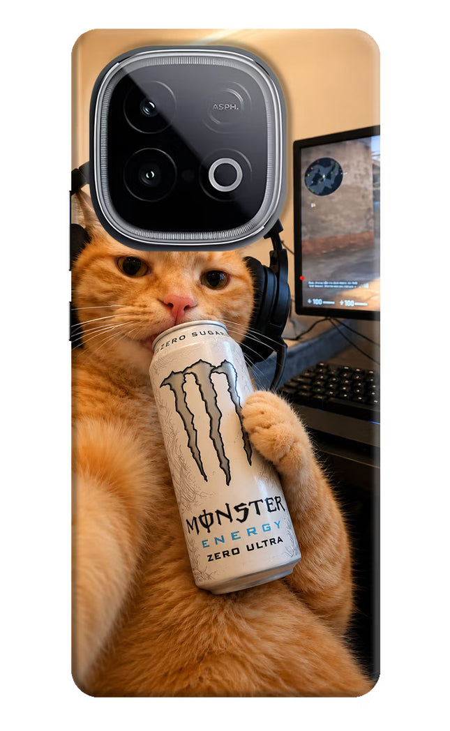 Gamer Cat Energy iQOO Neo 10 Hard Case Back Cover by Casekaro