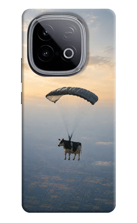 Skydiving Cow iQOO Neo 10 Back Cover