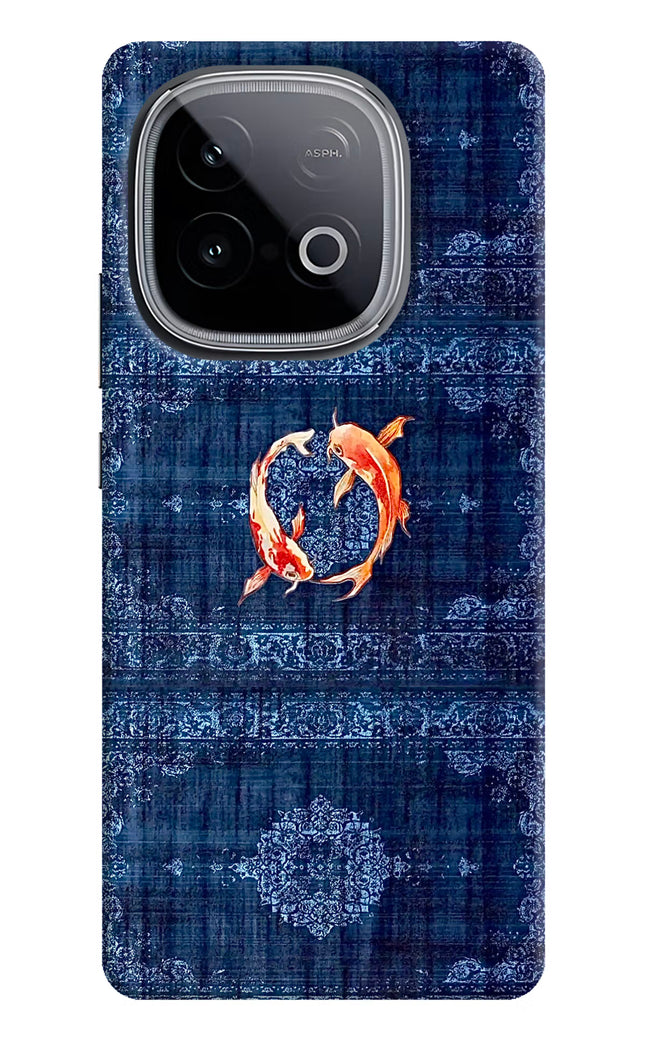 Koi Blue iQOO Neo 10 Hard Case Back Cover by Casekaro