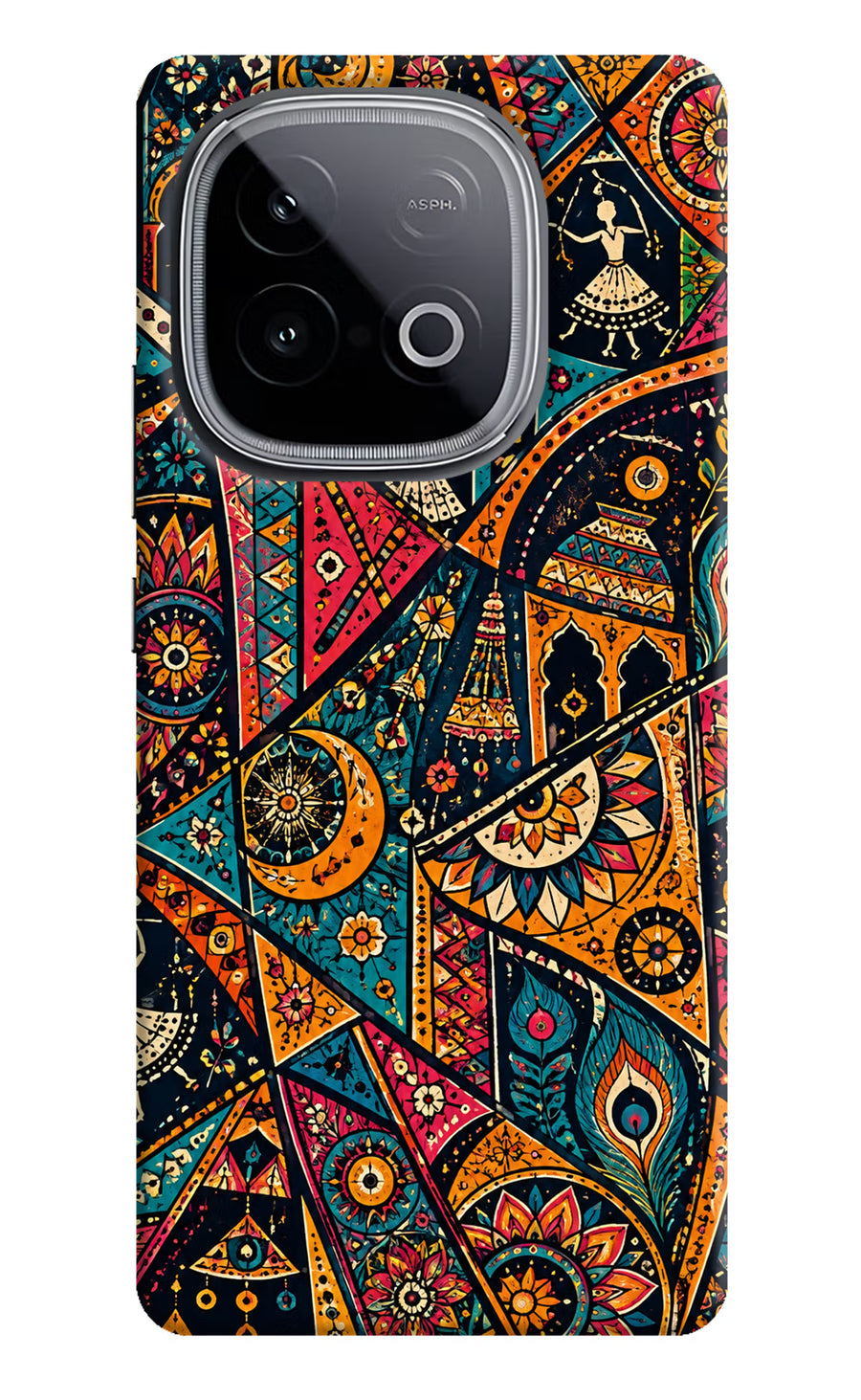 Folk Print iQOO Neo 10 Back Cover, Hard case