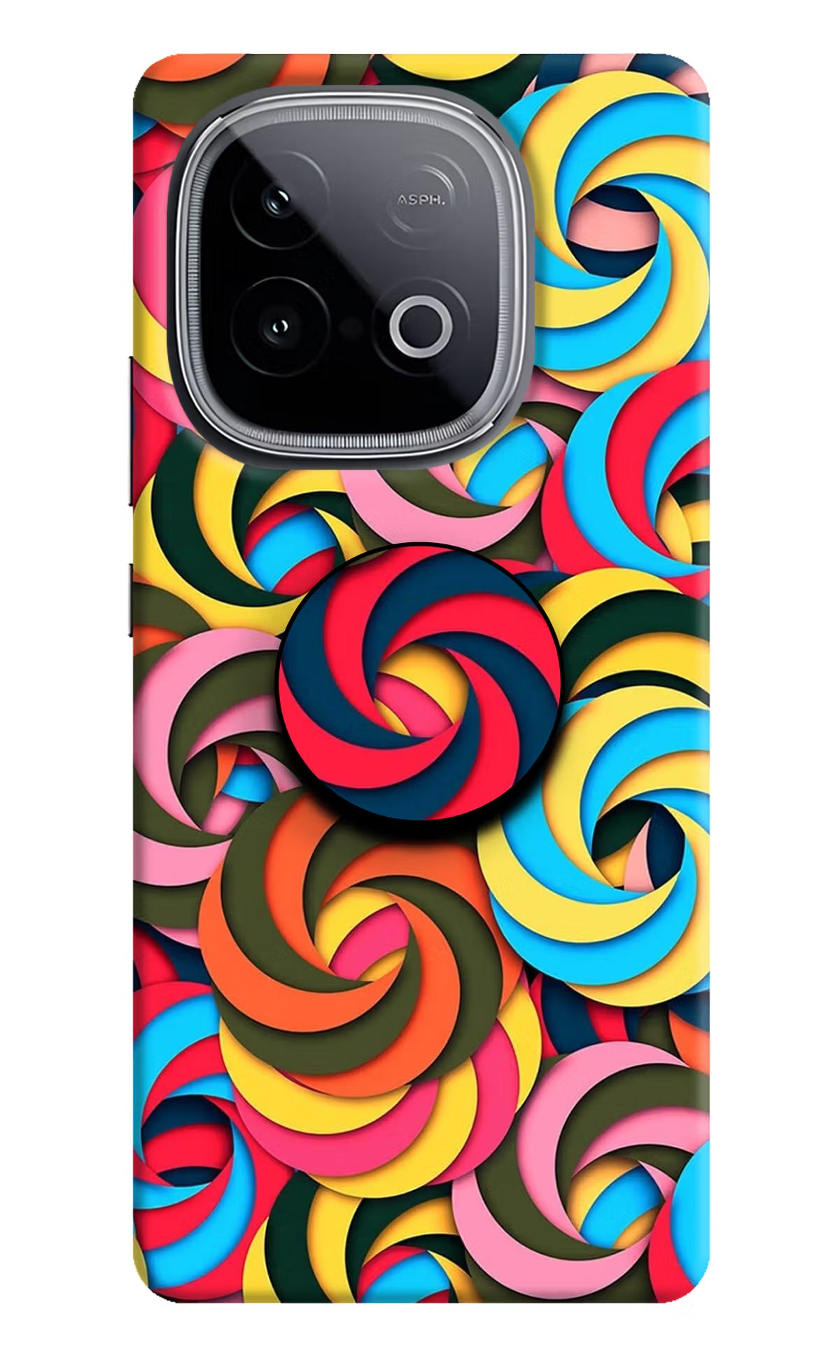 Spiral Pattern iQOO Neo 10 Pop Case by Casekaro