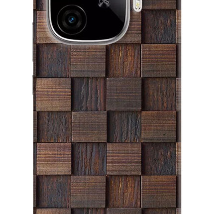 Wooden Cube Design iQOO Neo 10R 5G Hard Case Back Cover by Casekaro
