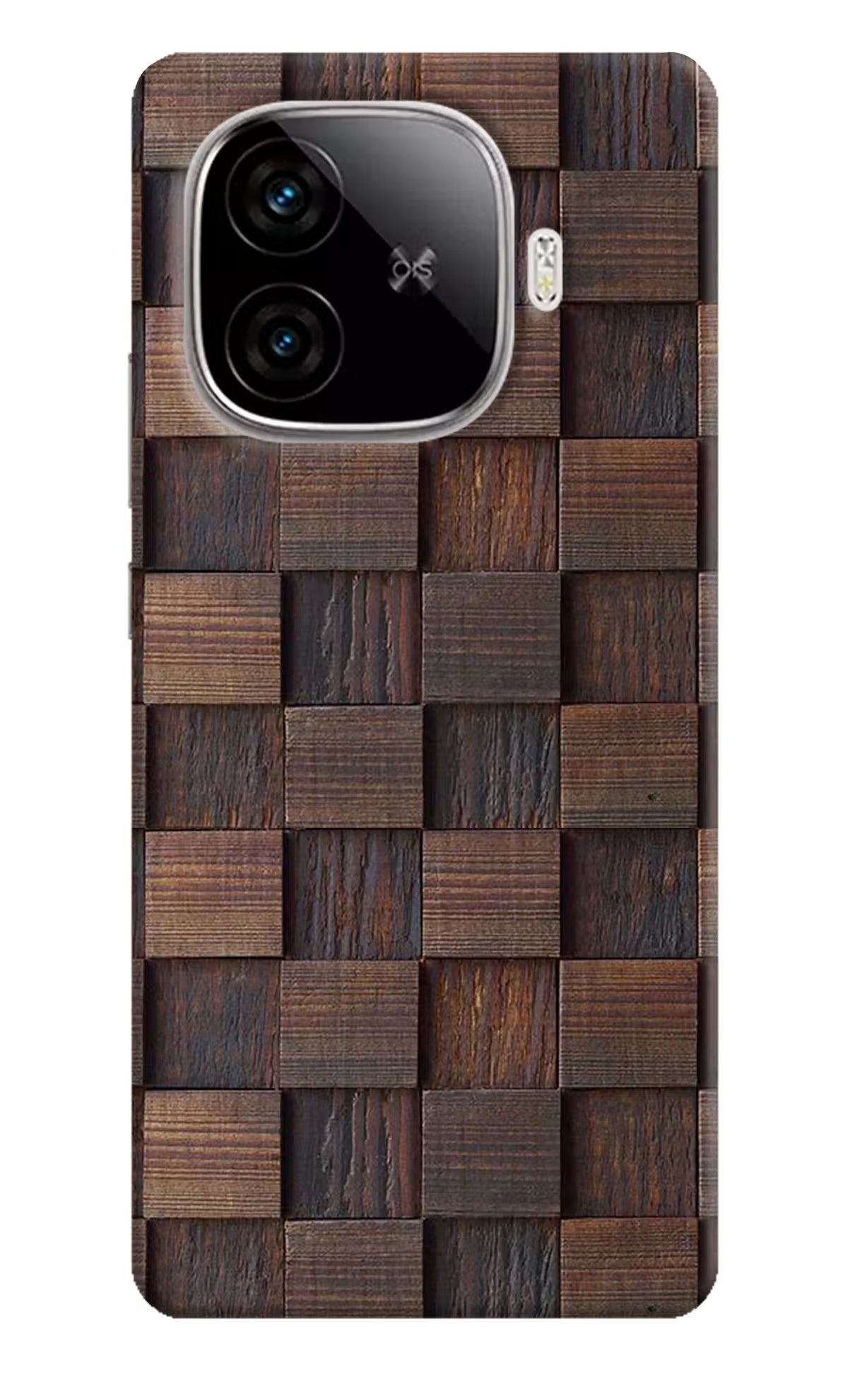 Wooden Cube Design iQOO Neo 10R 5G Hard Case Back Cover by Casekaro