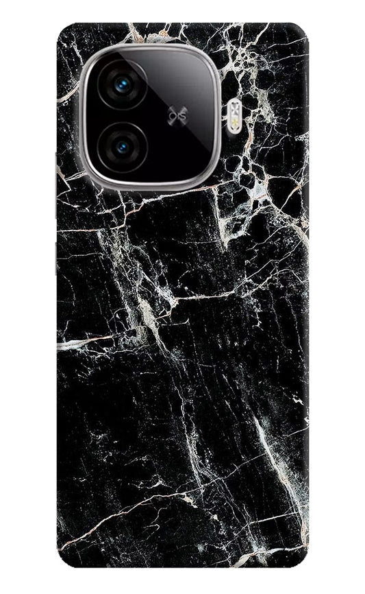 Black Marble Texture iQOO Neo 10R 5G Hard Case Back Cover by Casekaro
