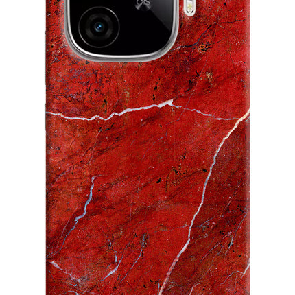 Red Marble Design iQOO Neo 10R 5G Hard Case Back Cover by Casekaro