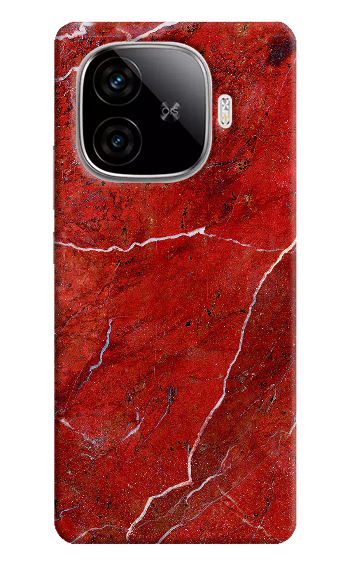 Red Marble Design iQOO Neo 10R 5G Hard Case Back Cover by Casekaro