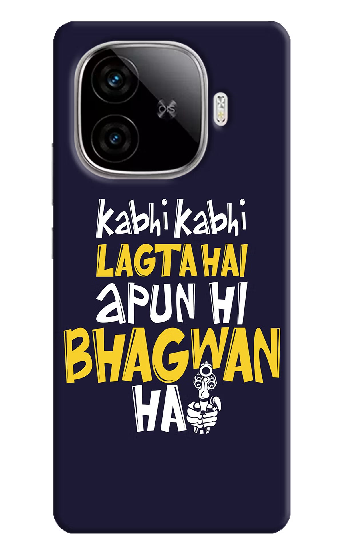 Kabhi Kabhi Lagta Hai Apun Hi Bhagwan Hai iQOO Neo 10R 5G Hard Case Back Cover by Casekaro
