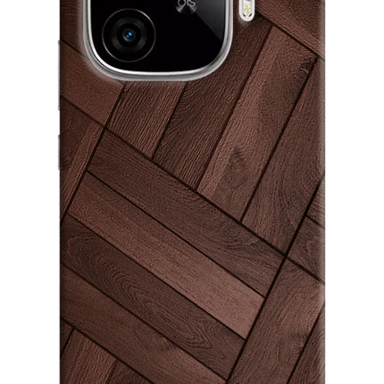 Wooden Texture Design iQOO Neo 10R 5G Hard Case Back Cover by Casekaro