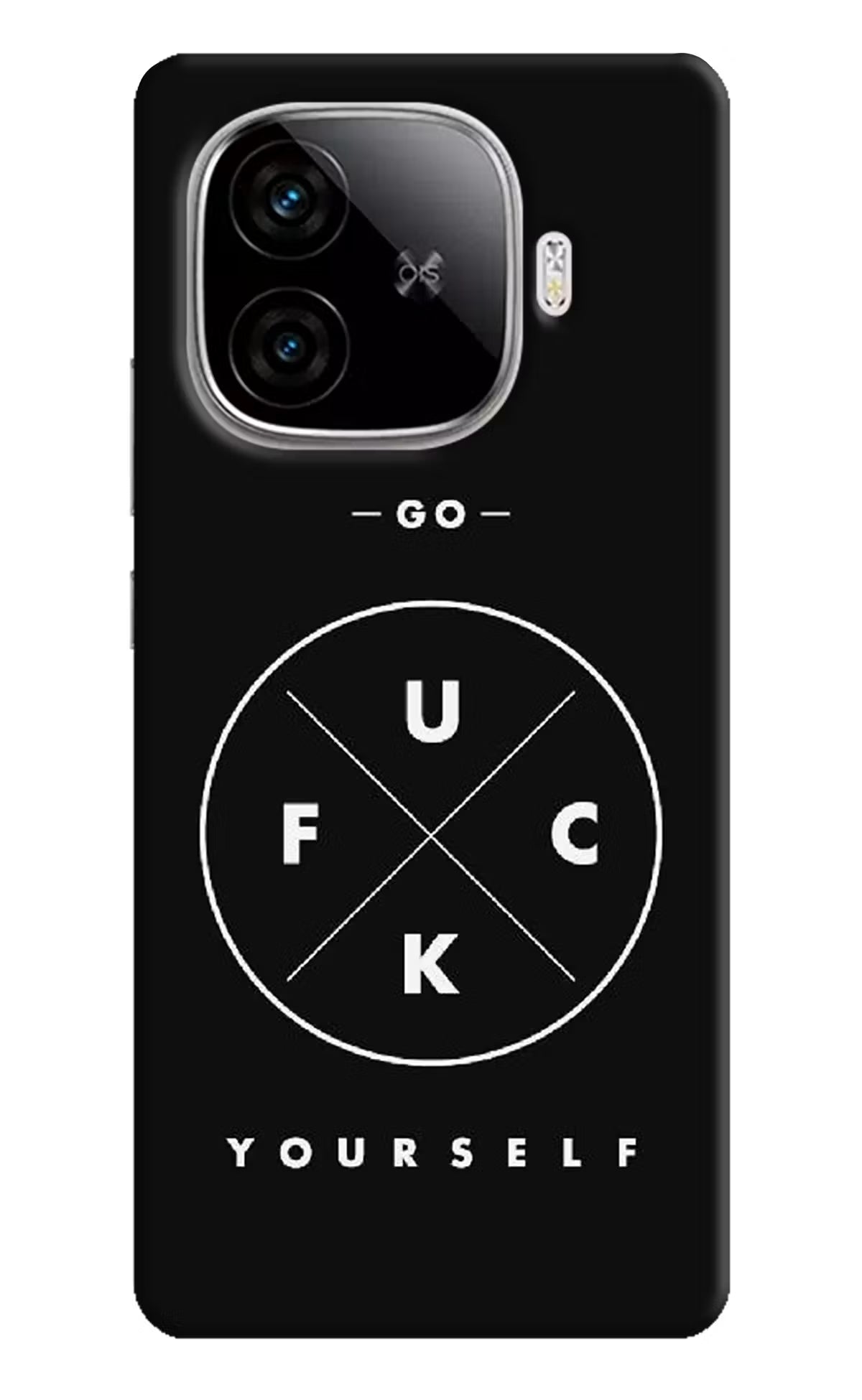 Go Fuck Yourself iQOO Neo 10R 5G Hard Case Back Cover by Casekaro