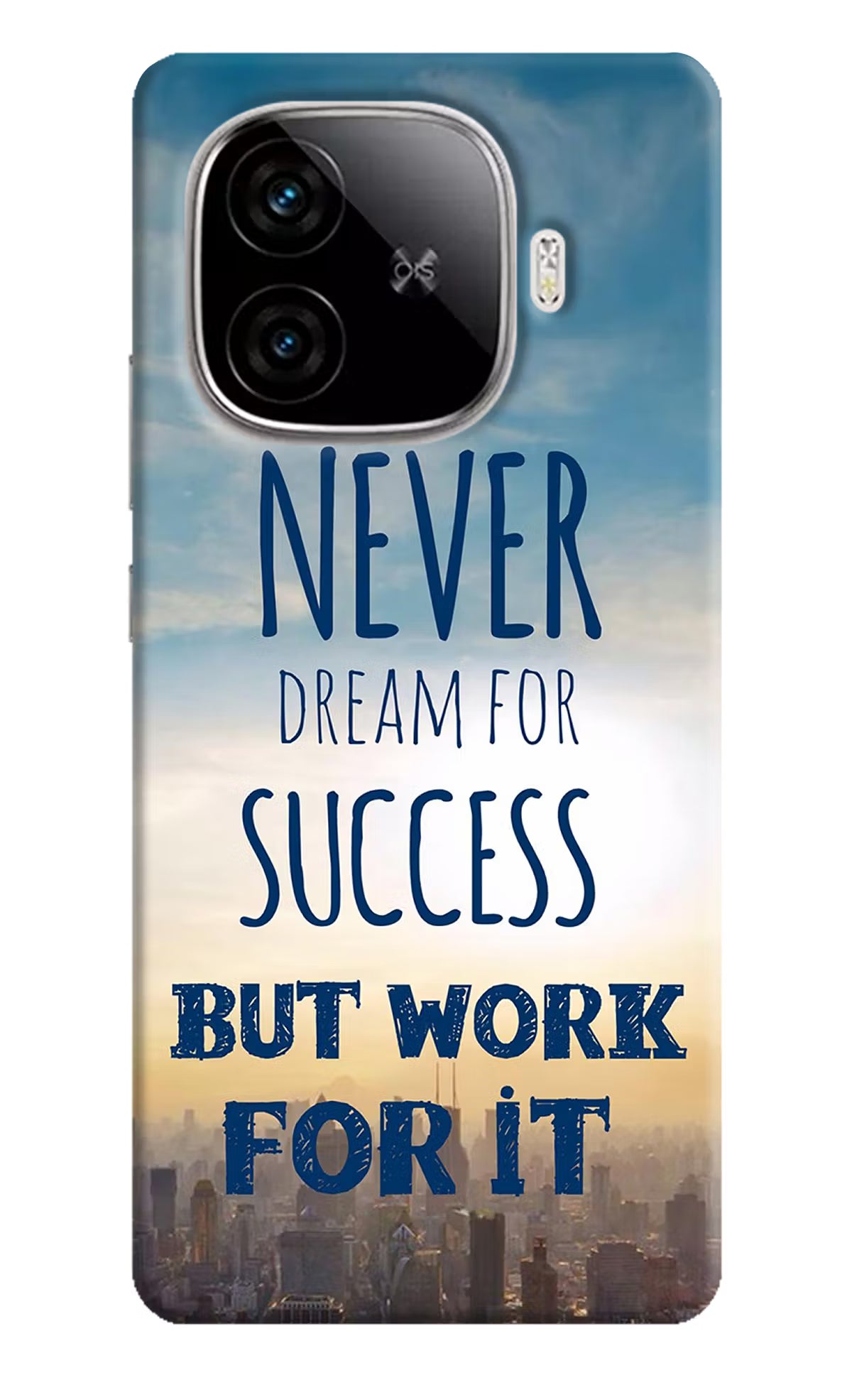 Never Dream For Success But Work For It iQOO Neo 10R 5G Hard Case Back Cover by Casekaro