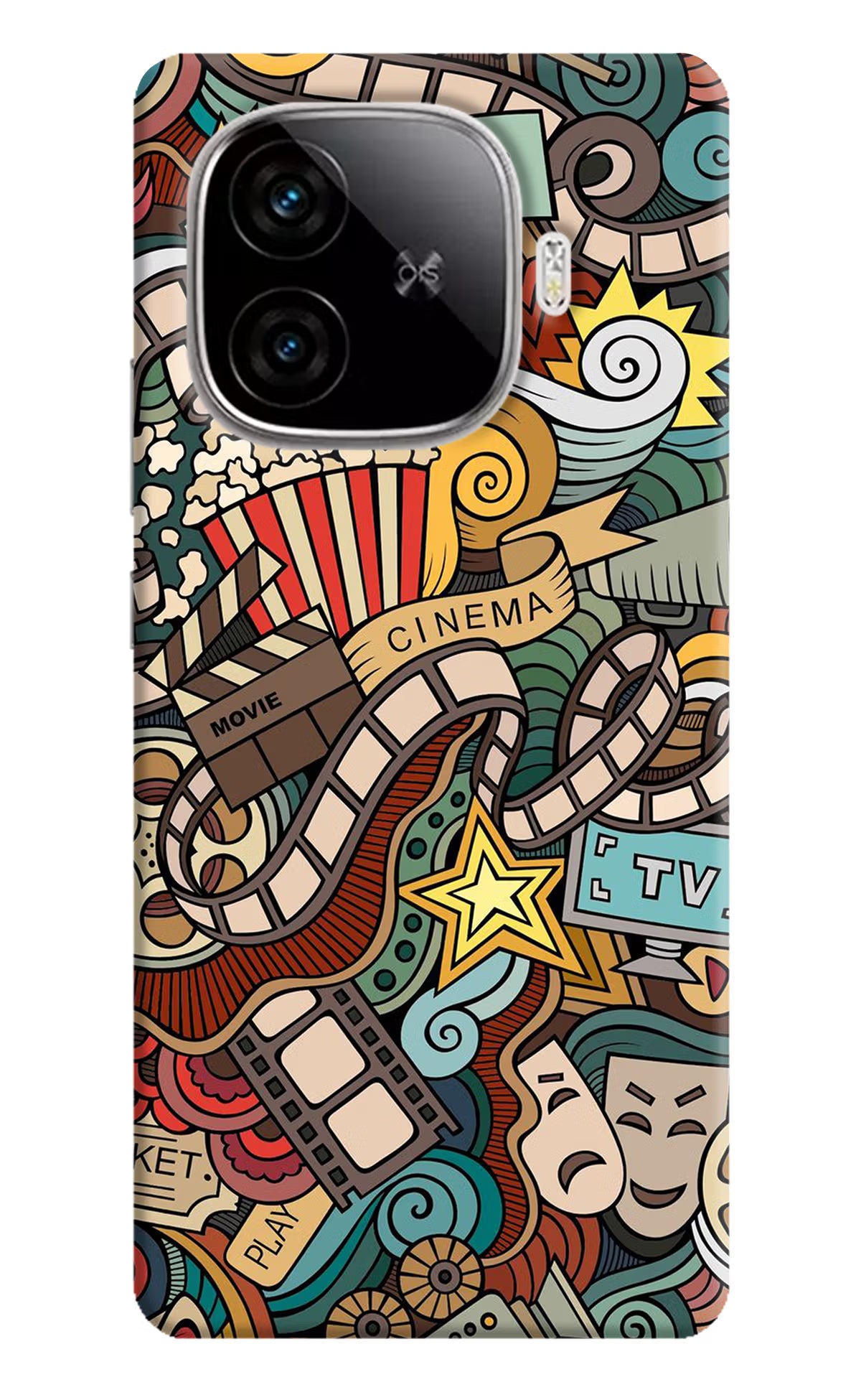 Cinema Abstract iQOO Neo 10R 5G Hard Case Back Cover by Casekaro